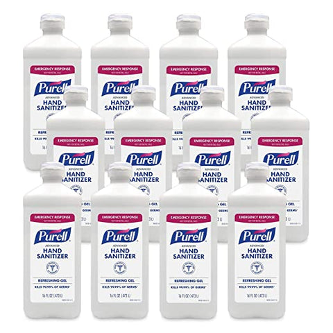 Purell Advanced Hand Sanitizer (Case) 16 fl oz Flip Cap Bottle (Pack of 12)